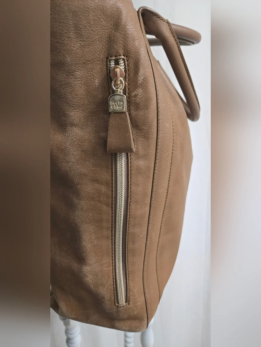 GUC SEE BY CHLOE Brown Leathee Harriet Tote Bag
